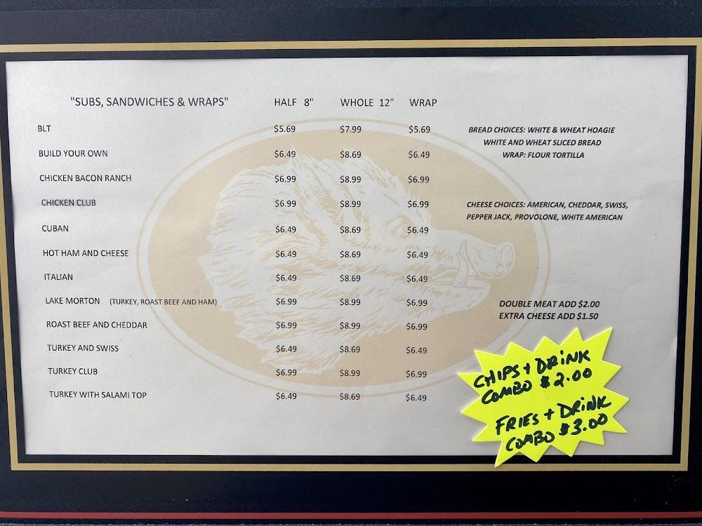 Lake Morton Market & Deli Menu image 3